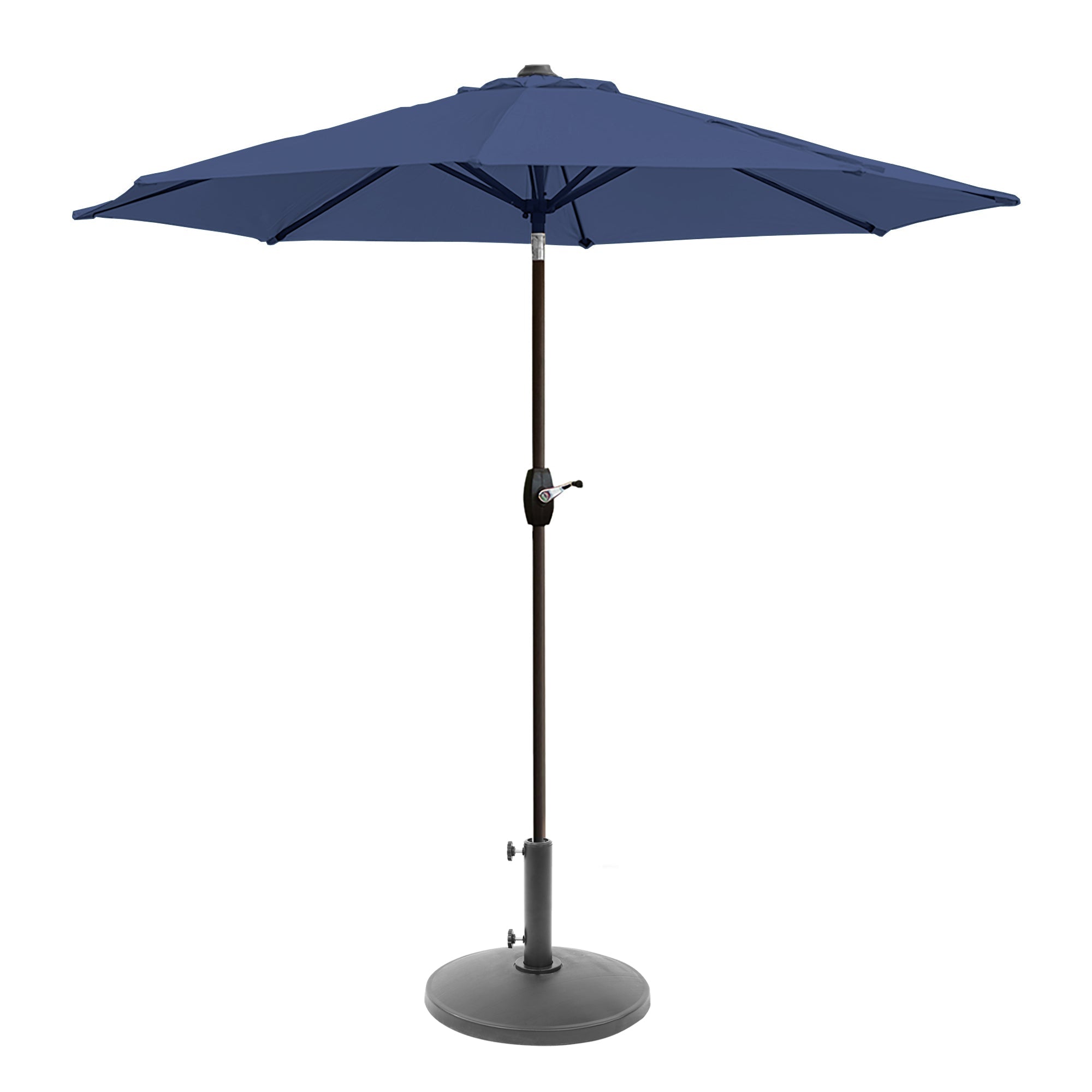  Westin Furniture 9 ft Outdoor Patio Market Table Umbrella with Round Resin Base - Turquoise - Bonton