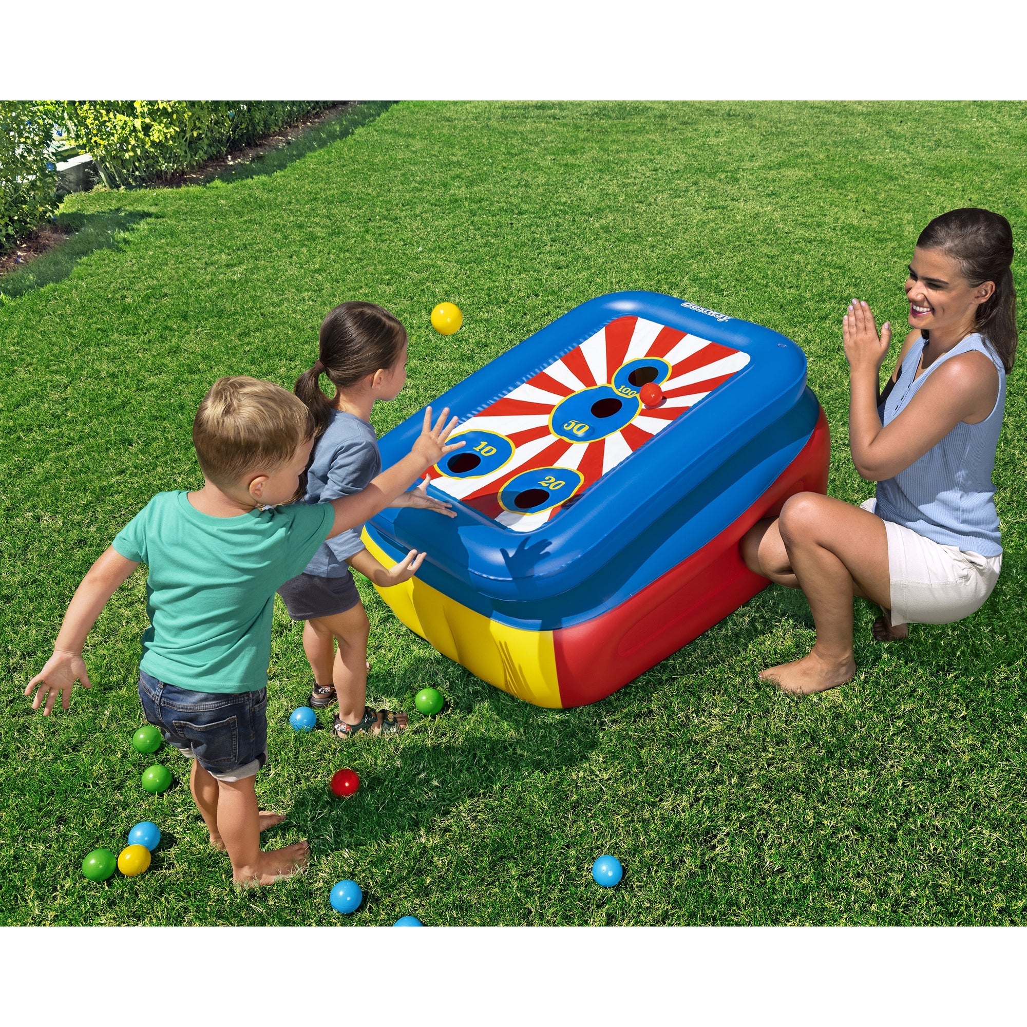  Bestway Bestway Flip 'n Toss Multi-Use Ball Pit with 25 Play Balls - Multi - Bonton