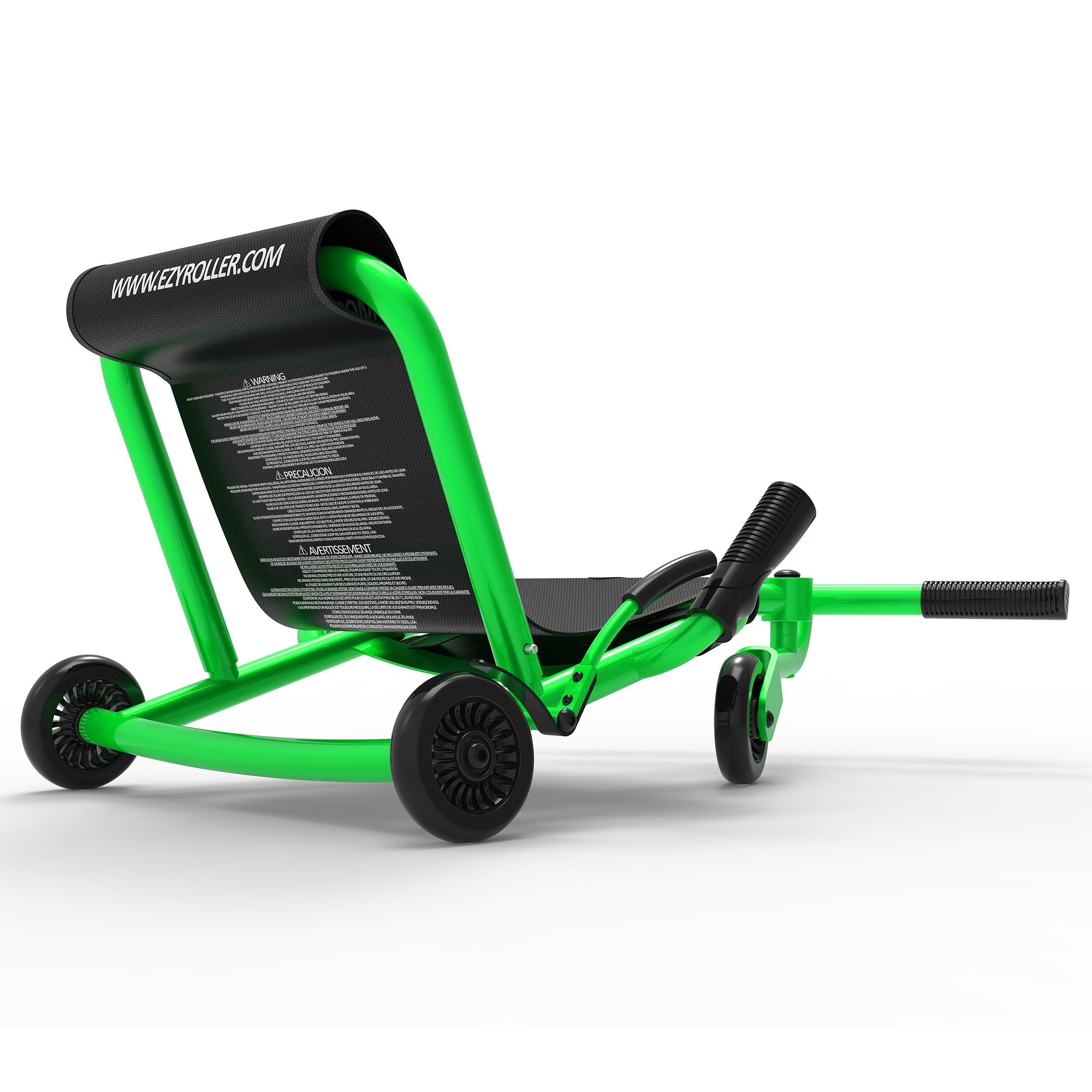  Ezyroller EzyRoller: Classic - Green - Ride-On Scooter, Cambering Motion, Pedal Free Cart, Hand Brakes, Extendable Frame, 154lb Capacity, Kids Ages 4+ - Multi - Bonton