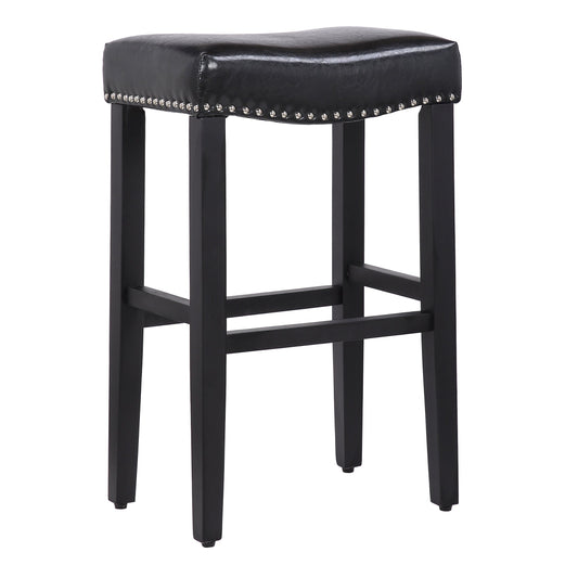 29" Upholstered Backless Bar Stool