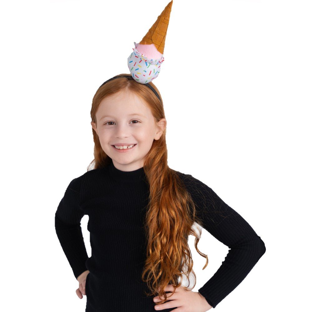  Dress Up America Ice Cream Cone Headband - Kids by Dress Up America - Default Title - Bonton