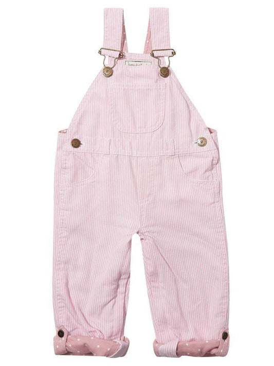 Classic Stripe Denim Overalls