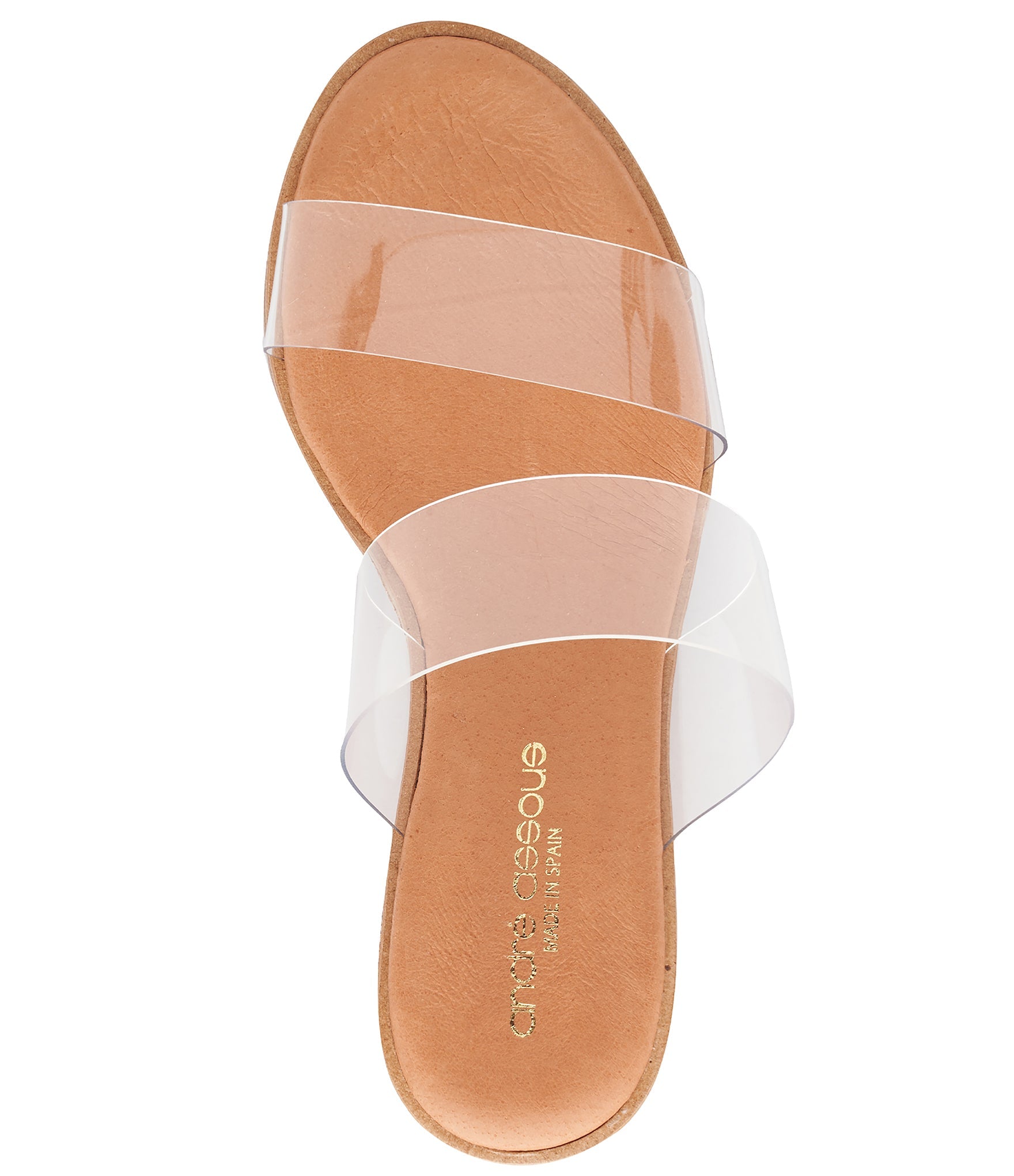  Andre Assous Gwenn Wedge Sandal - Clear/Clear - Bonton