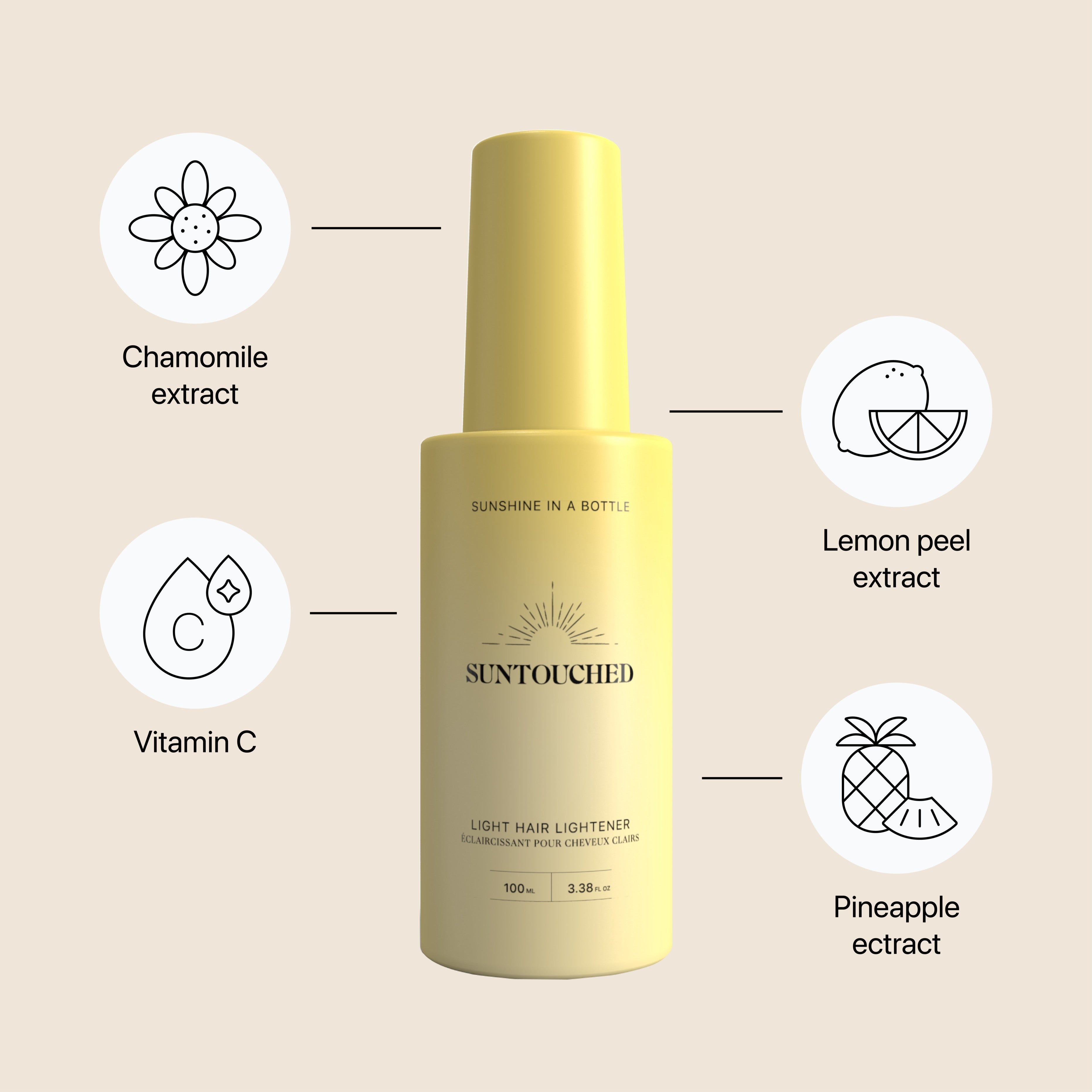  Suntouched Hair Lightener for Light Hair by Suntouched - Default Title - Bonton