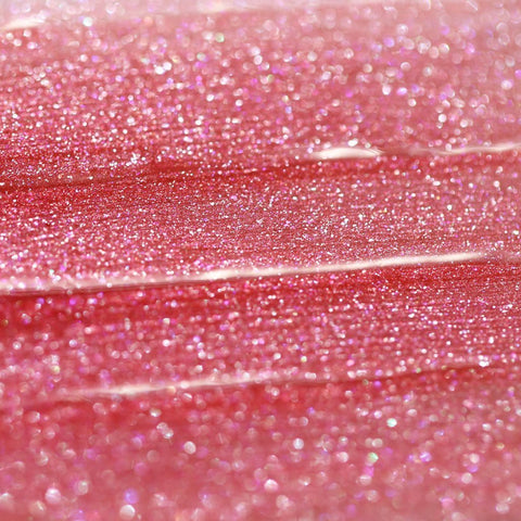 Rose red lip gloss with pink and gold shimmers - Instant Crush - Caught Up  - Half Caked