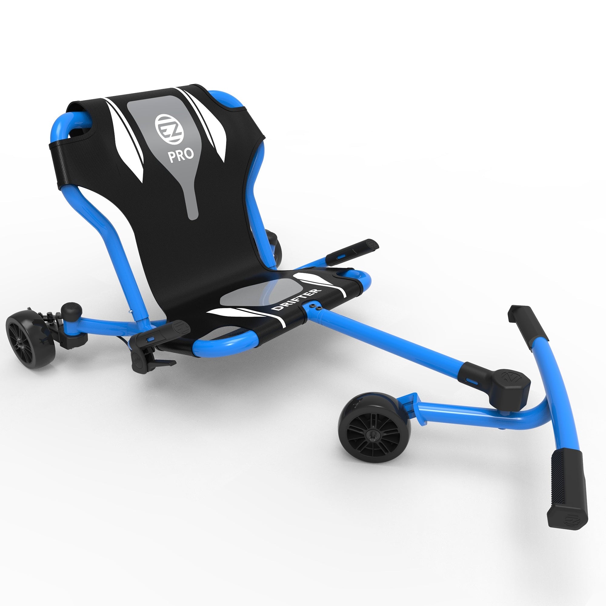  Ezyroller EzyRoller: Drifter Pro X - Blue -Ride-On Scooter, Cambering Motion, Pedal Free Cart, Hand Brakes, Extendable Frame, 220lb Capacity, Kids-Adults Age 9+ - Multi - Bonton