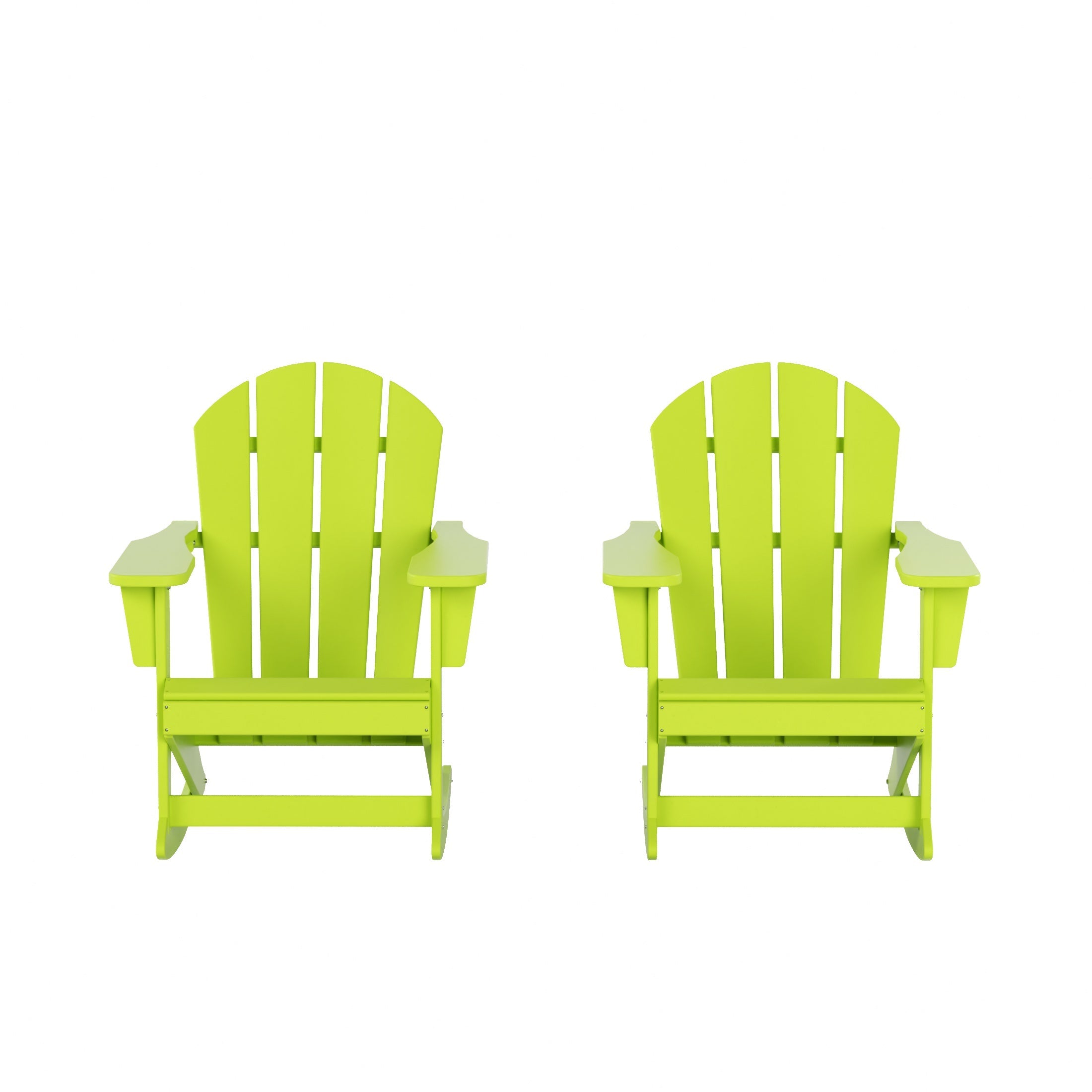  Westin Furniture Outdoor Patio Porch Rocking Adirondack Chair, Set of 2 - Teak - Bonton