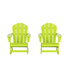 Outdoor Patio Porch Rocking Adirondack Chair, Set of 2