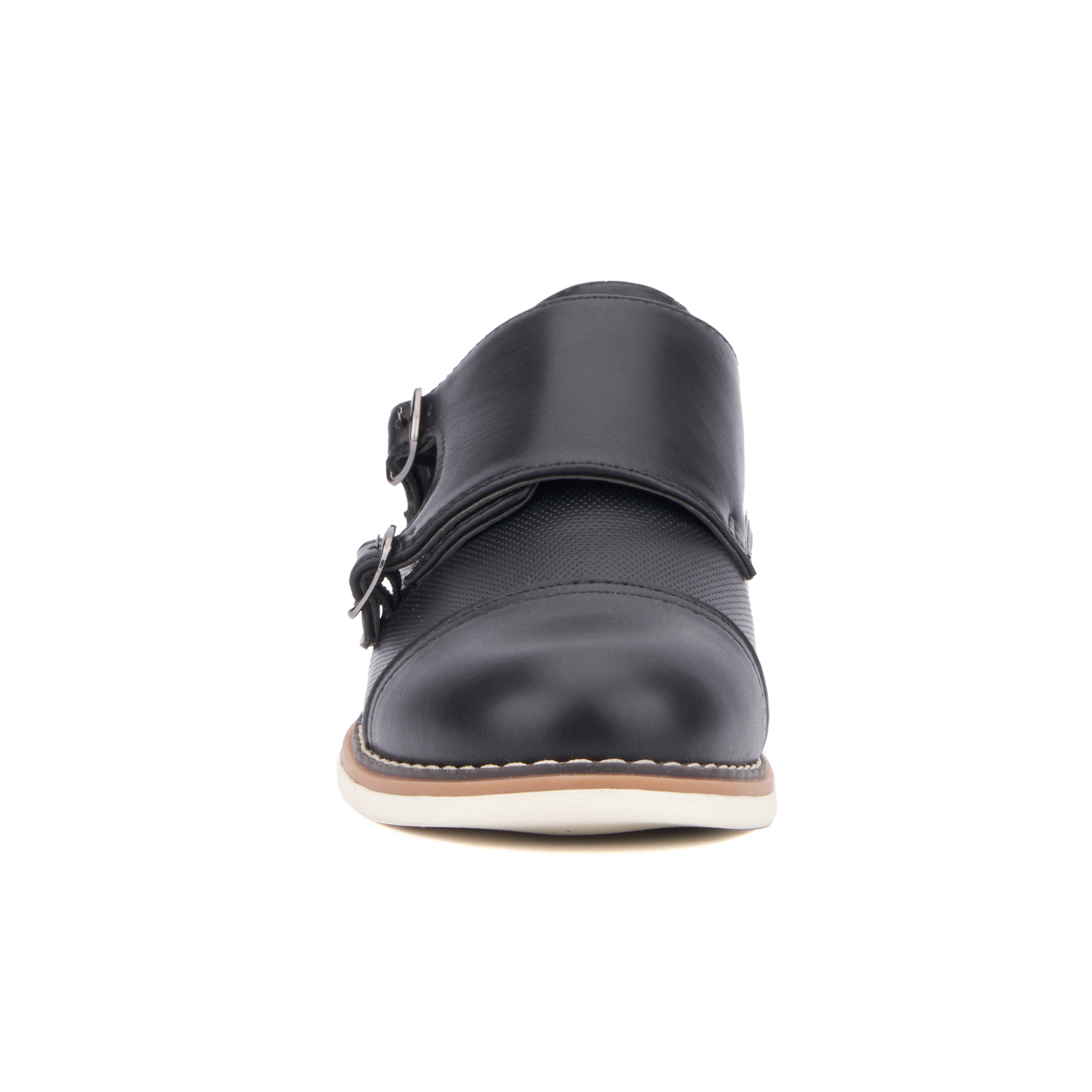  Xray Footwear Boy's Michael Dress Casual Monk Straps - Black - Bonton