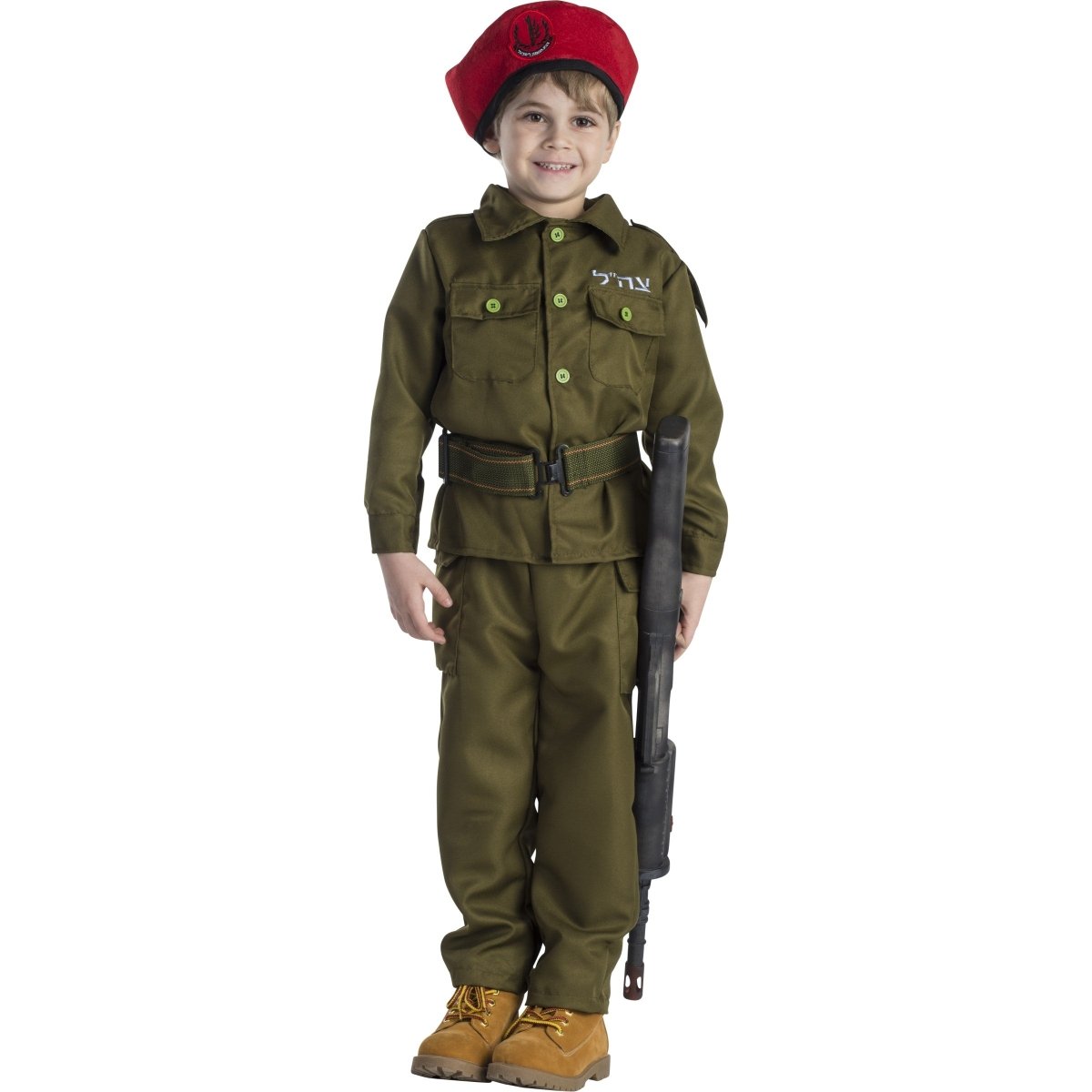  Dress Up America Israeli Soldier Costume - Kids by Dress Up America - Large (12-14) - Bonton