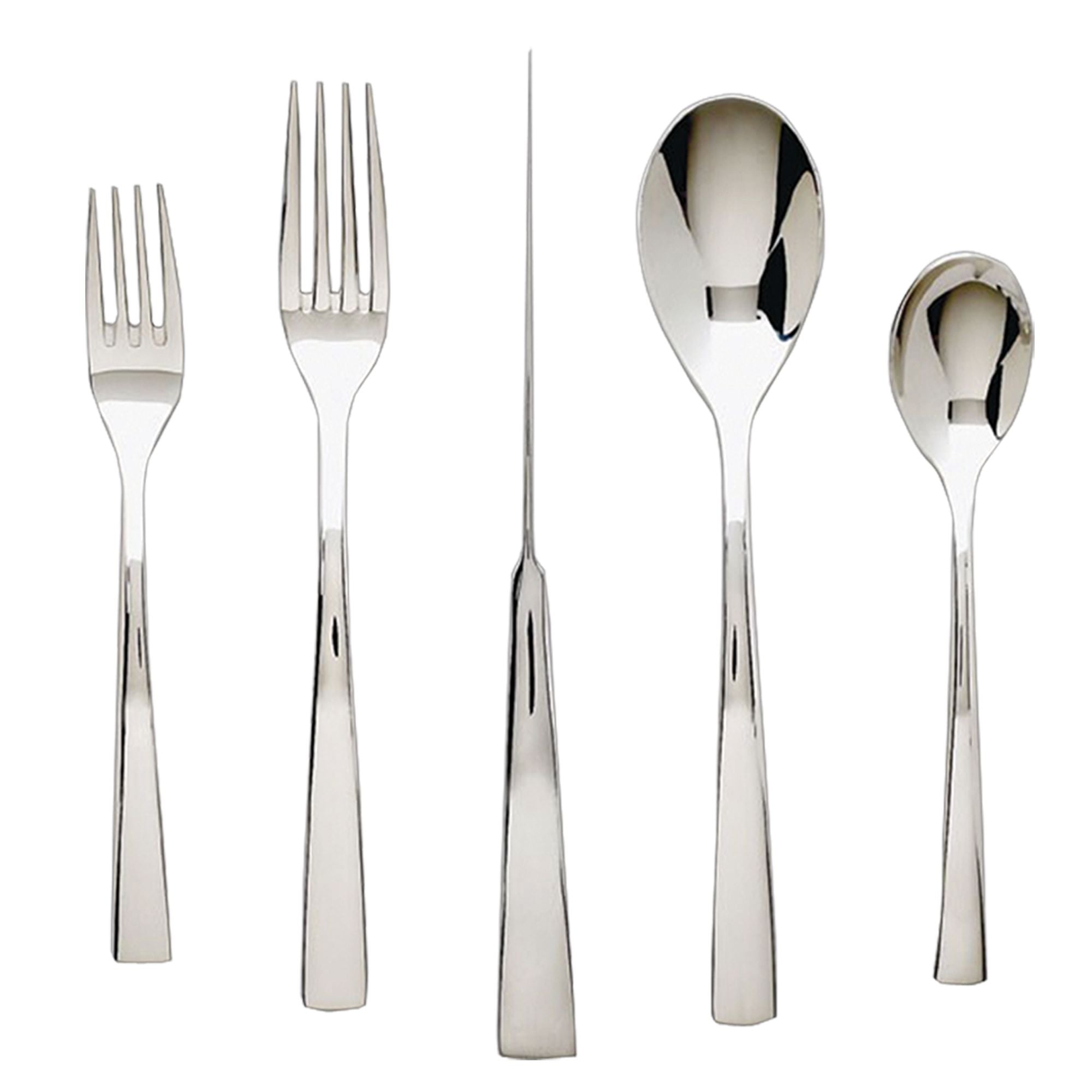  Ginkgo President Stainless Steel Flatware 20 Piece Set - Mirror Stainless Sateel - Bonton