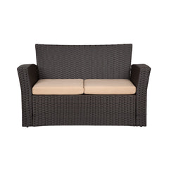 4-Piece Conversation Outdoor Patio Sofa Set with Cushions