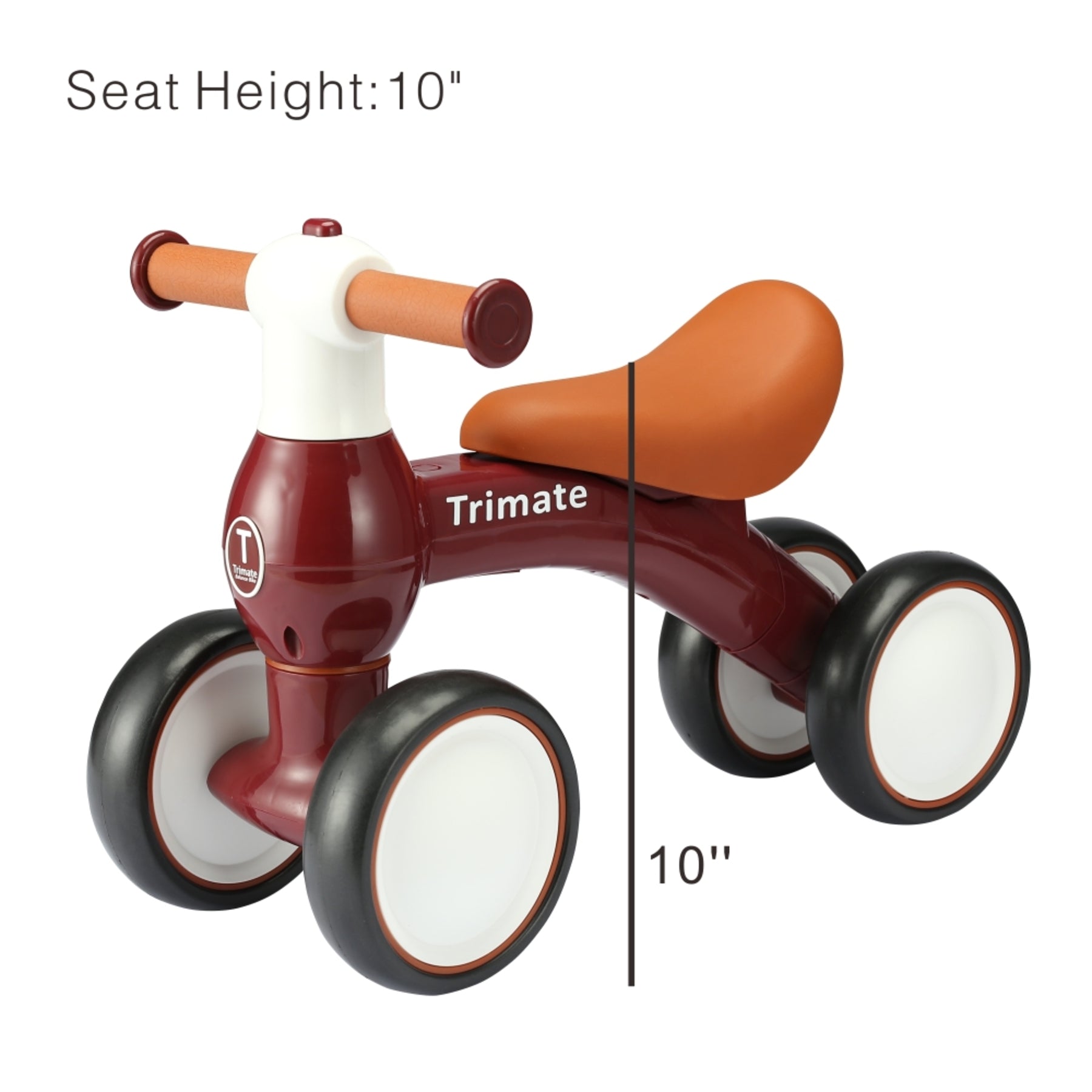  Trimate Trimate Baby Walker Balance Bike in Wine Red - Red - Bonton