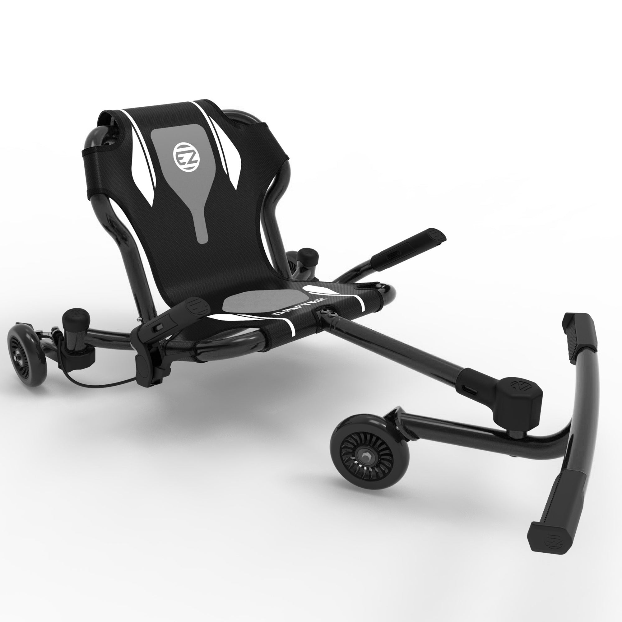  Ezyroller EzyRoller: Drifter X - Black - Ride-On Scooter, Cambering Motion, Pedal Free Cart, Hand Brakes, Extendable Frame, 154lb Capacity, Adults & Kids Age 6+ - Multi - Bonton