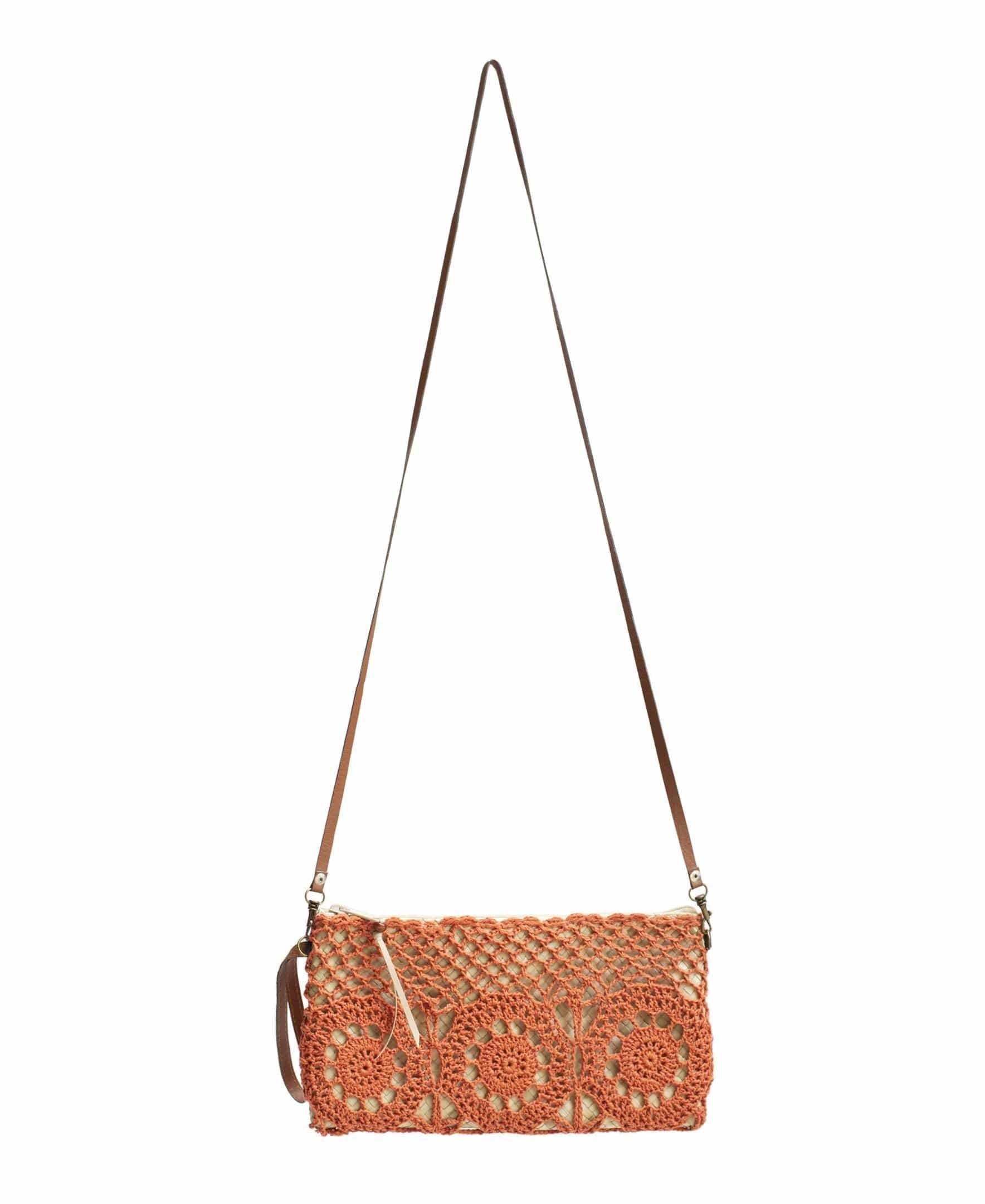  Jelavu Jelavu Cora Crochet Clutch - Orange - Bonton