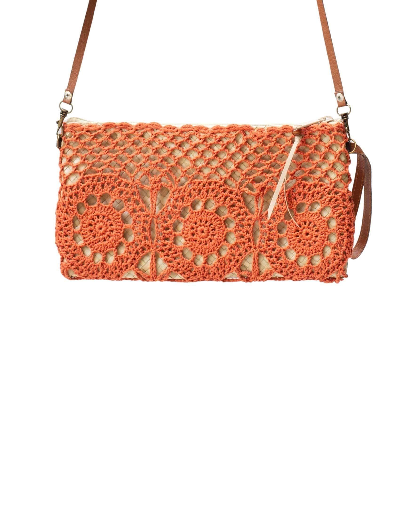 Jelavu Jelavu Cora Crochet Clutch - Orange - Bonton