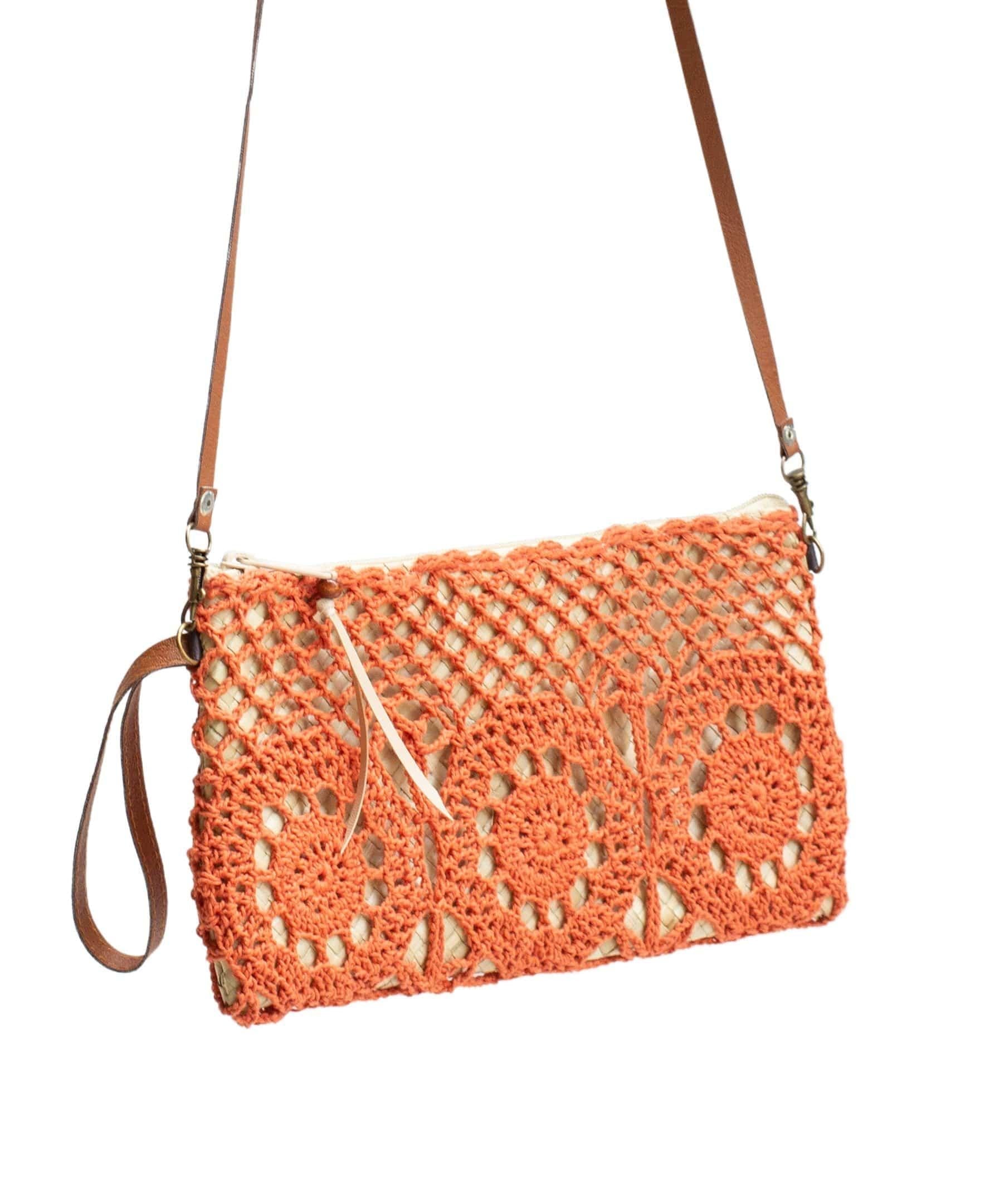  Jelavu Jelavu Cora Crochet Clutch - Orange - Bonton