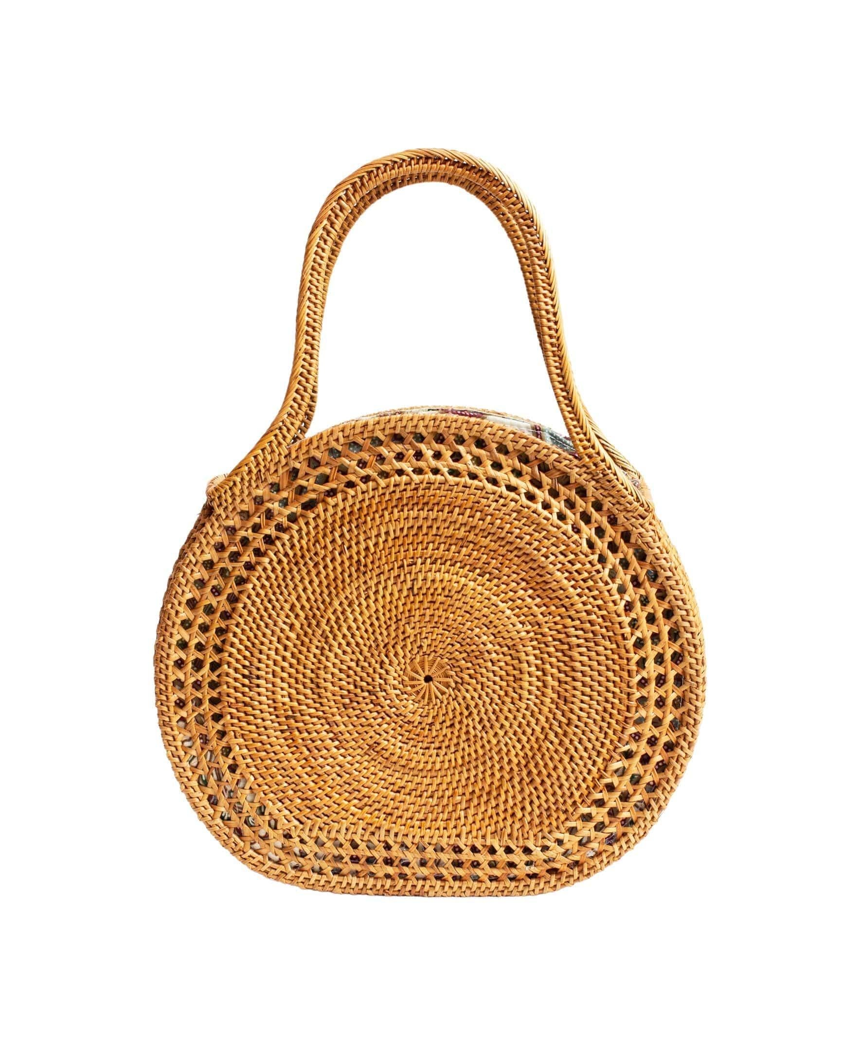  Jelavu Jelavu Sydney Raffia Satchel Bag - Black - Bonton