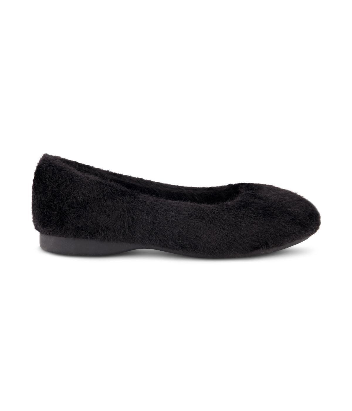  Jessica Simpson Nora Fur Upper Ballet Flat Black - Black - Bonton