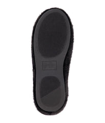 Nora Fur Upper Ballet Flat Black