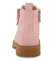 Daria Oversized Bow Ankle Boot Blush