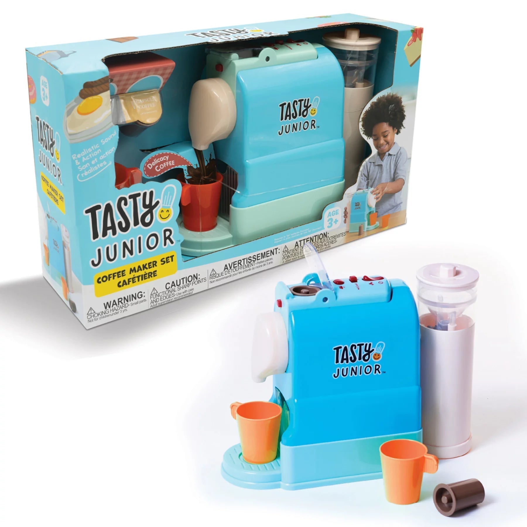  Tasty Jr Tasty Jr. Toy Coffee Maker Playset w/ Lights & Sound - Multi - Bonton