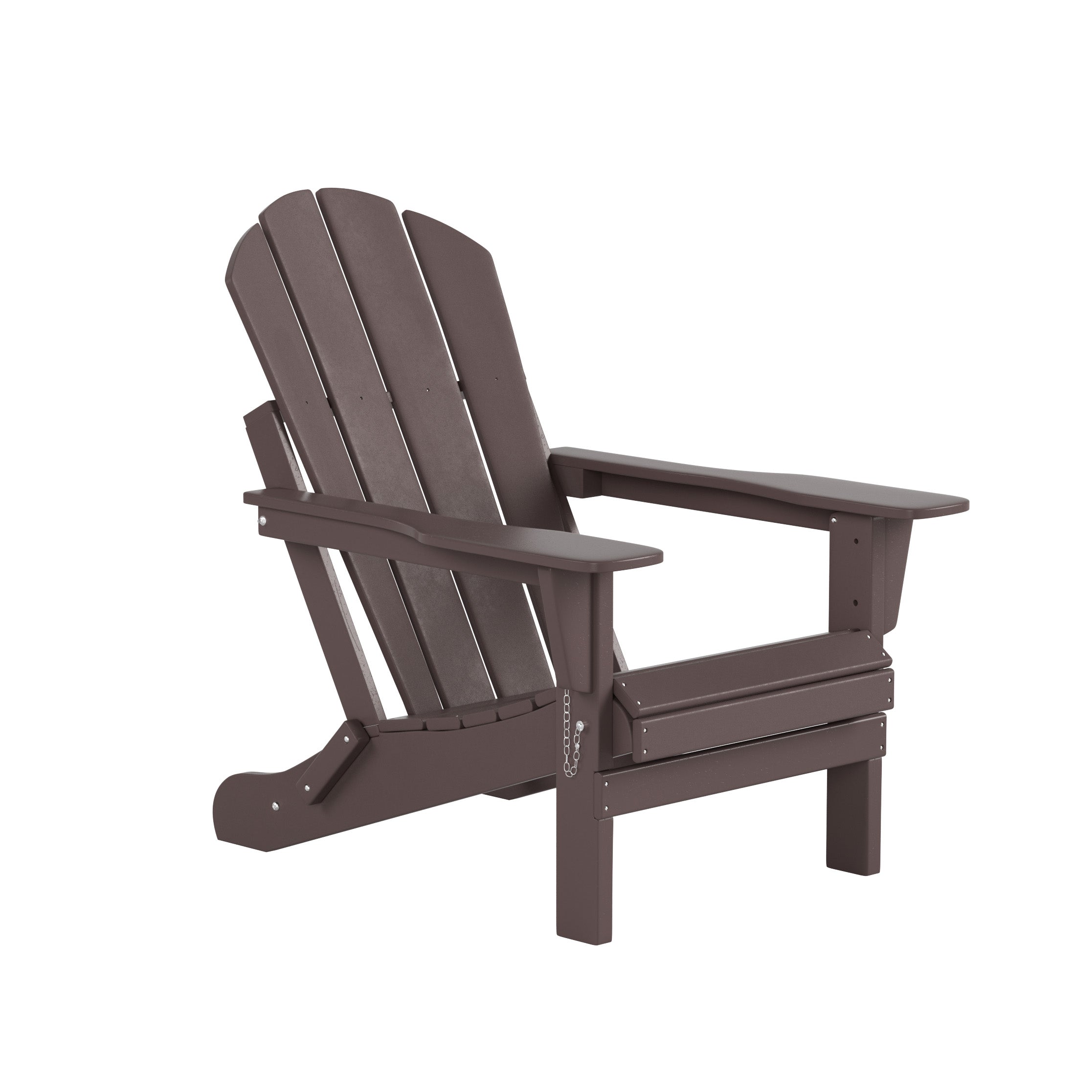  Westin Furniture Outdoor Folding Adirondack Chair, Set of 2 - Orange - Bonton