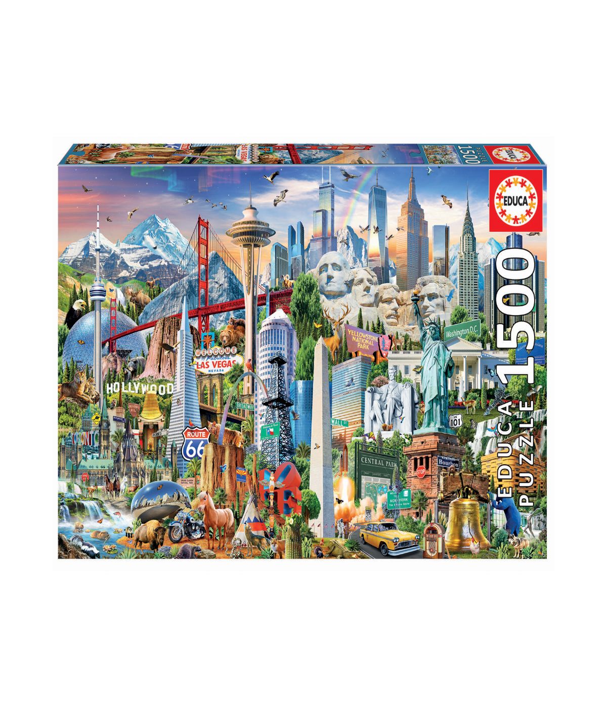  North America Landmarks: 1500 Pcs Multi - Multi - Bonton