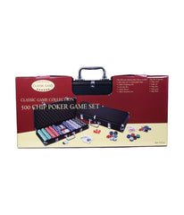 500 Chip Poker Game Set in Black Aluminum Case Multi