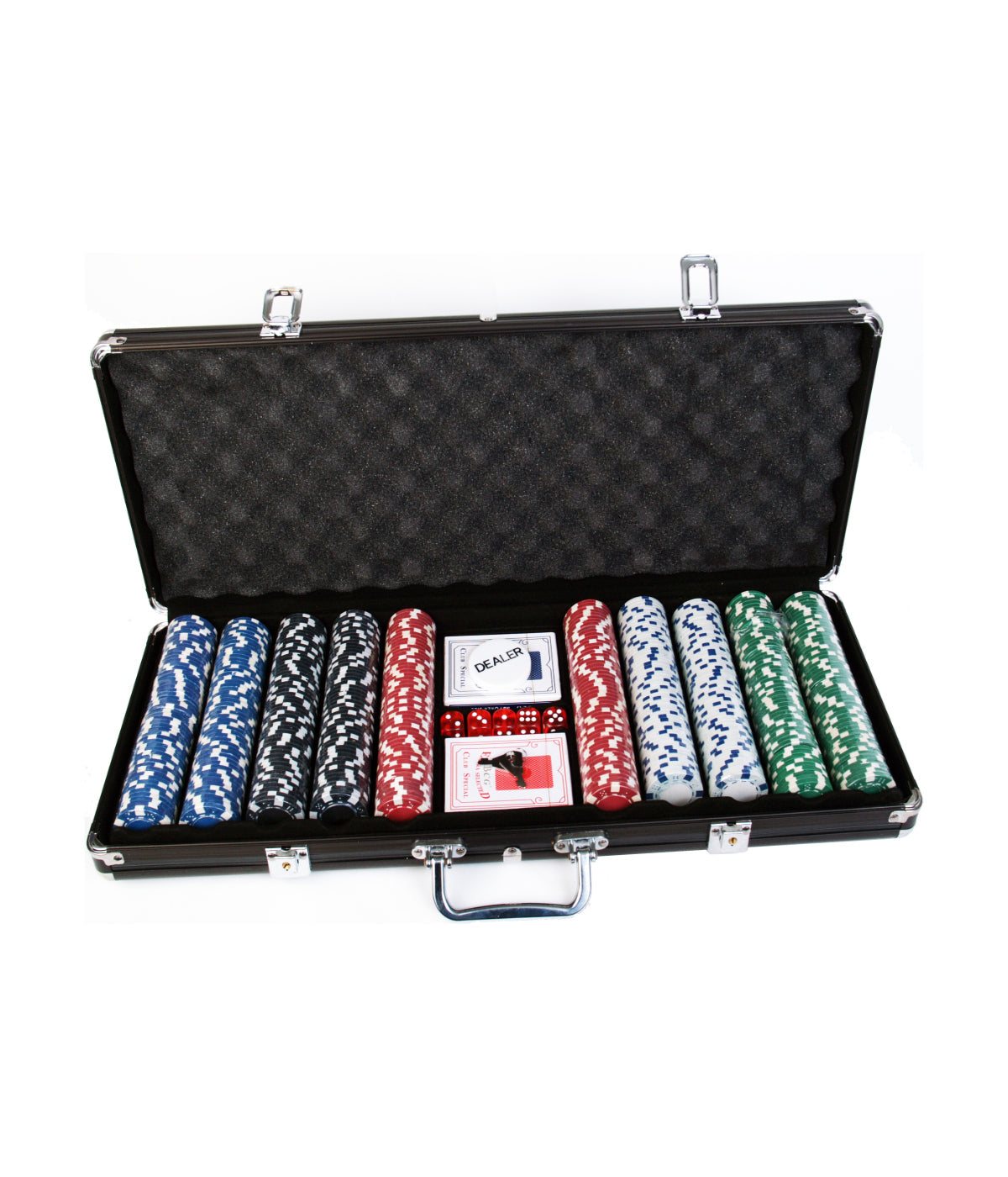  500 Chip Poker Game Set in Black Aluminum Case Multi - Multi - Bonton