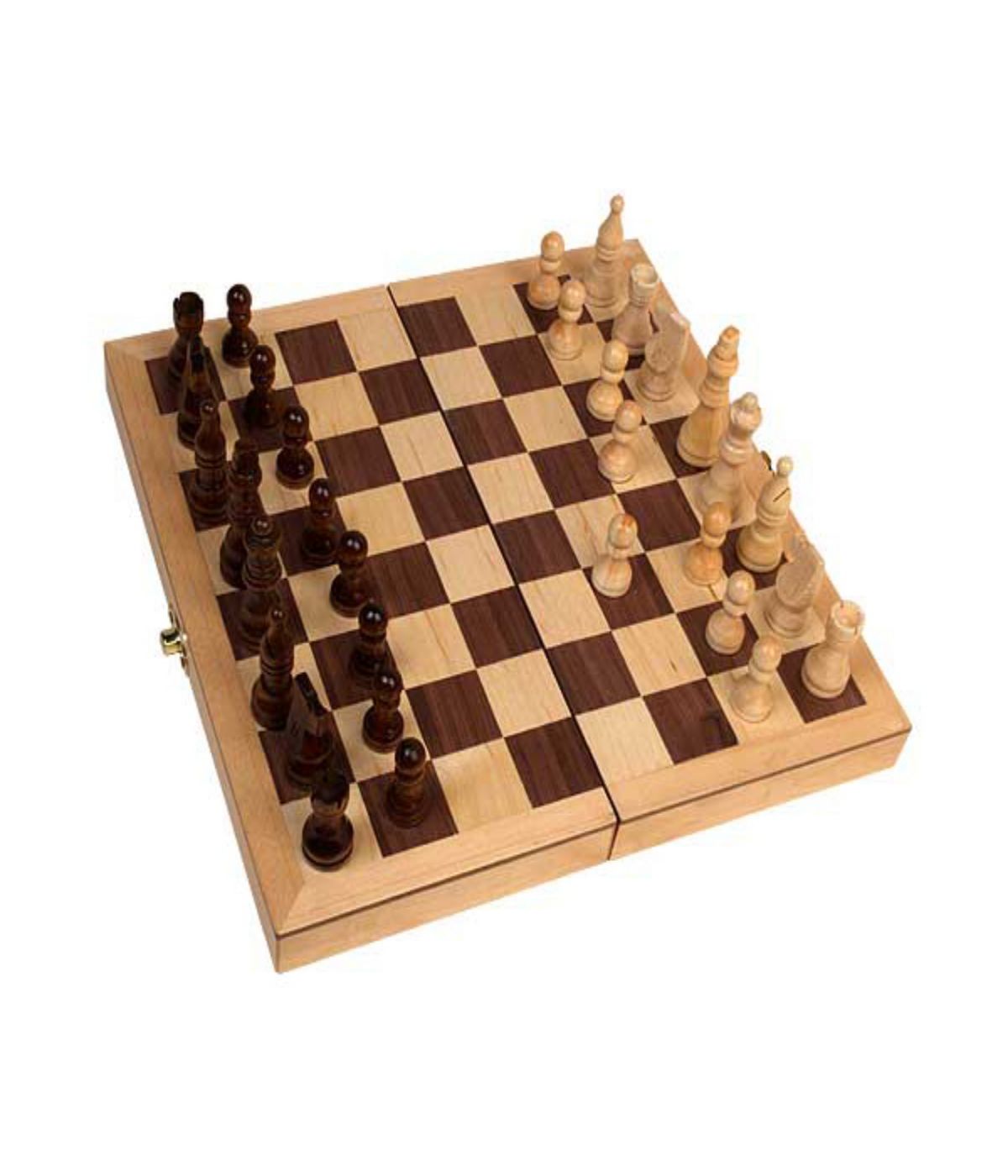  18-inch Deluxe Folding Chess Set Multi - Multi - Bonton