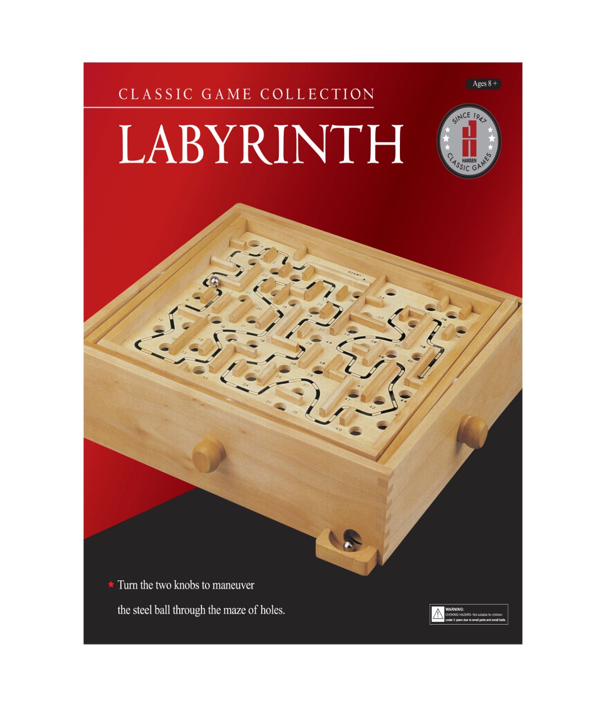  Classic Game Collection - Wood Labyrinth Multi - Multi - Bonton