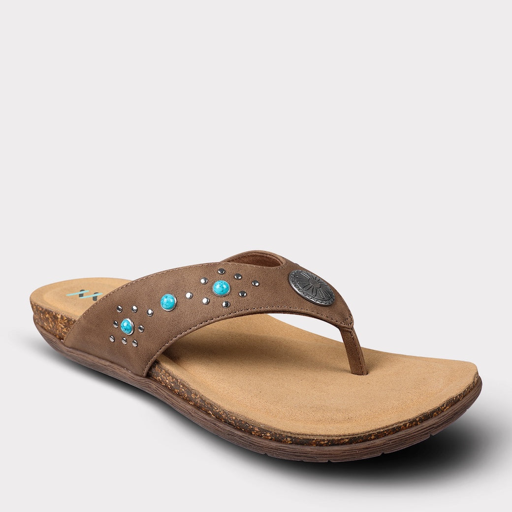  Mykos Jovie Women's Thong Sandal - Black - Bonton