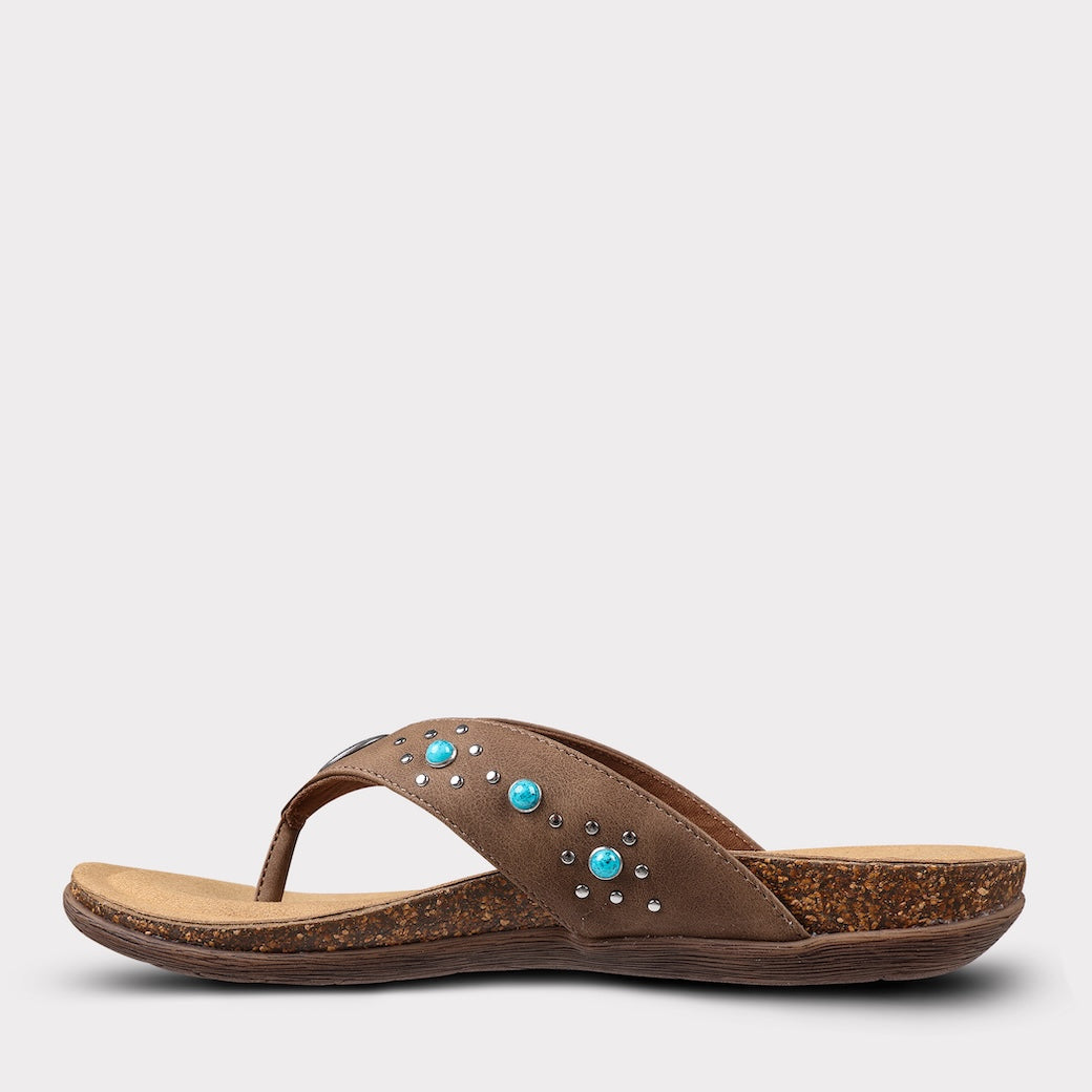  Mykos Jovie Women's Thong Sandal - Black - Bonton
