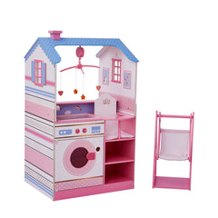 Olivia's Little World Kids Toy Baby Doll Changing Station Dollhouse with Storage