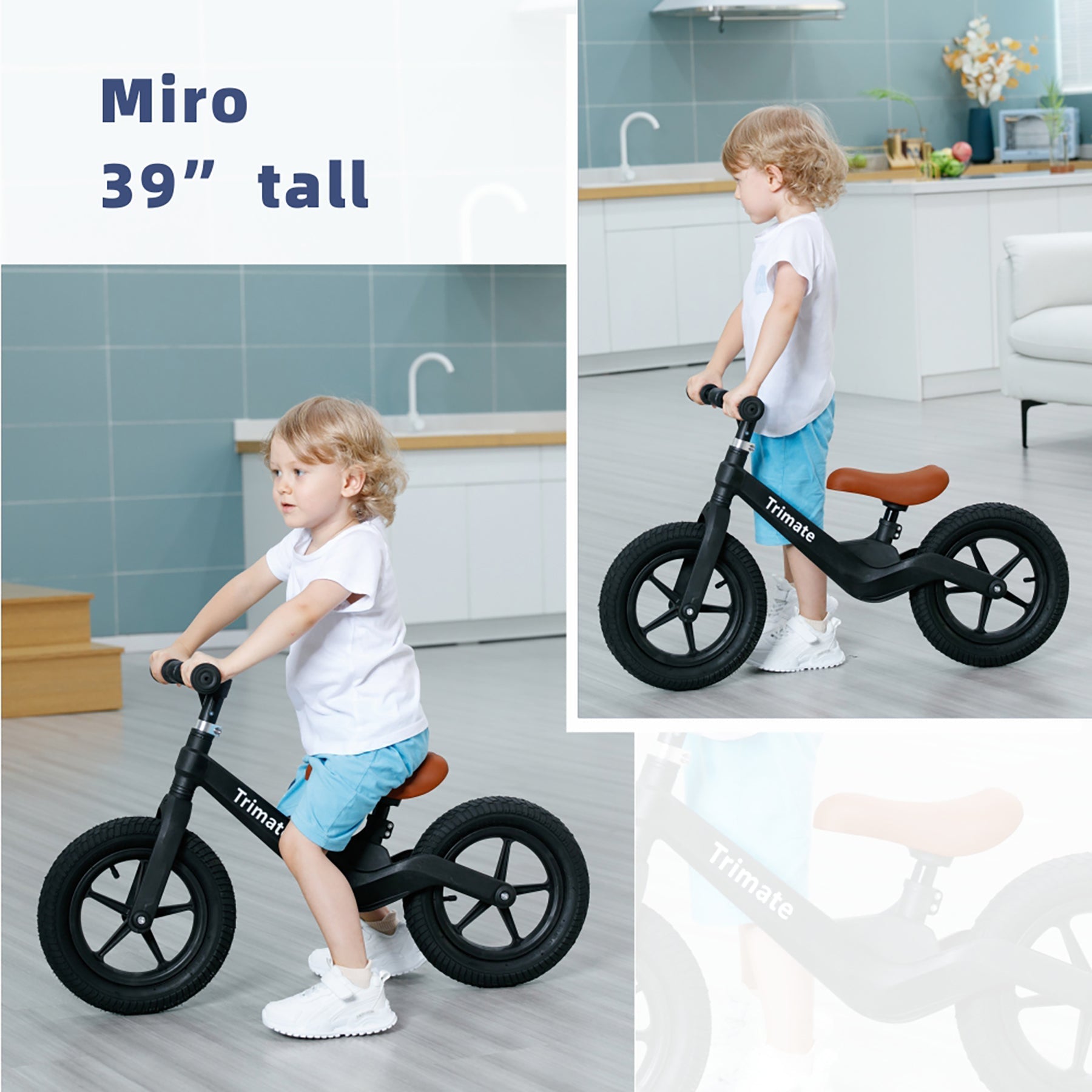 Trimate Toddler Balance Bike in Black