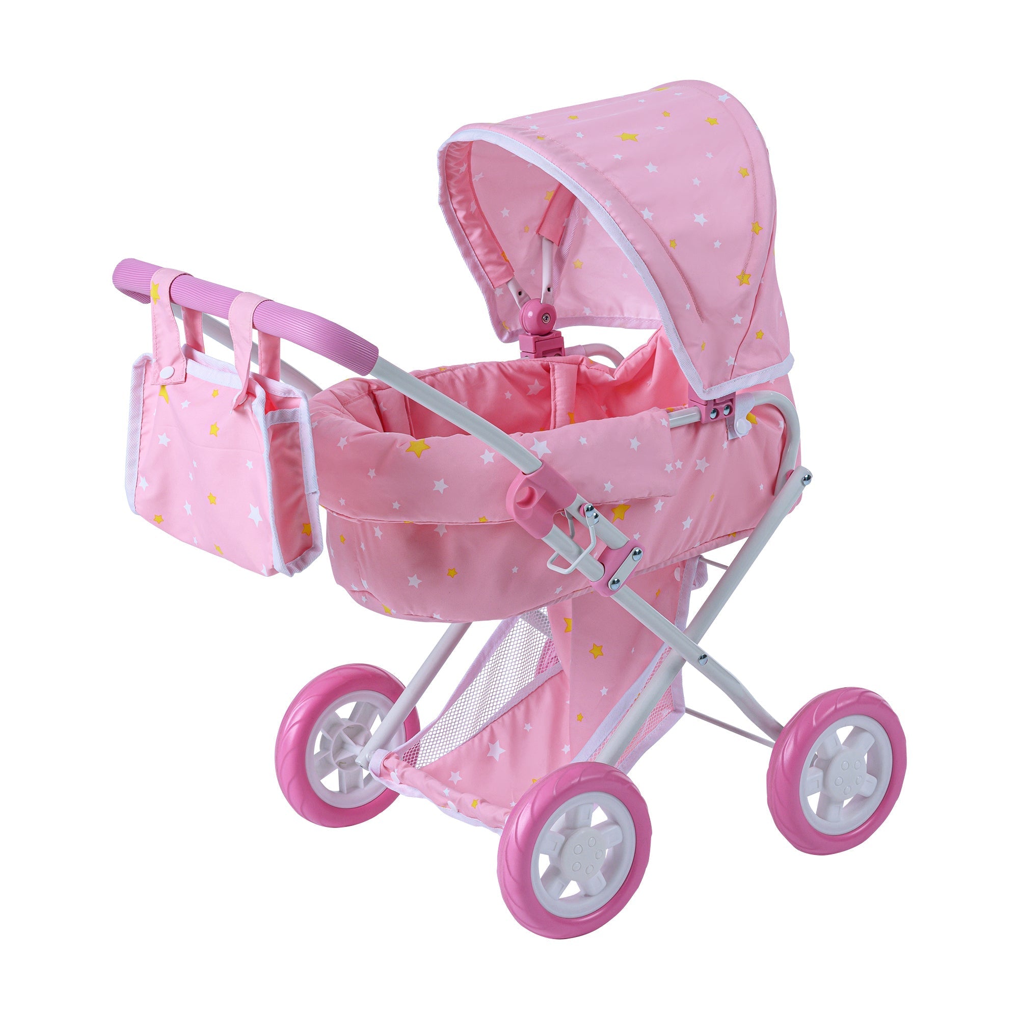  Teamson Kids Olivia's Little World - Twinkle Stars Princess Baby Doll Deluxe Strollers - Pink - Bonton