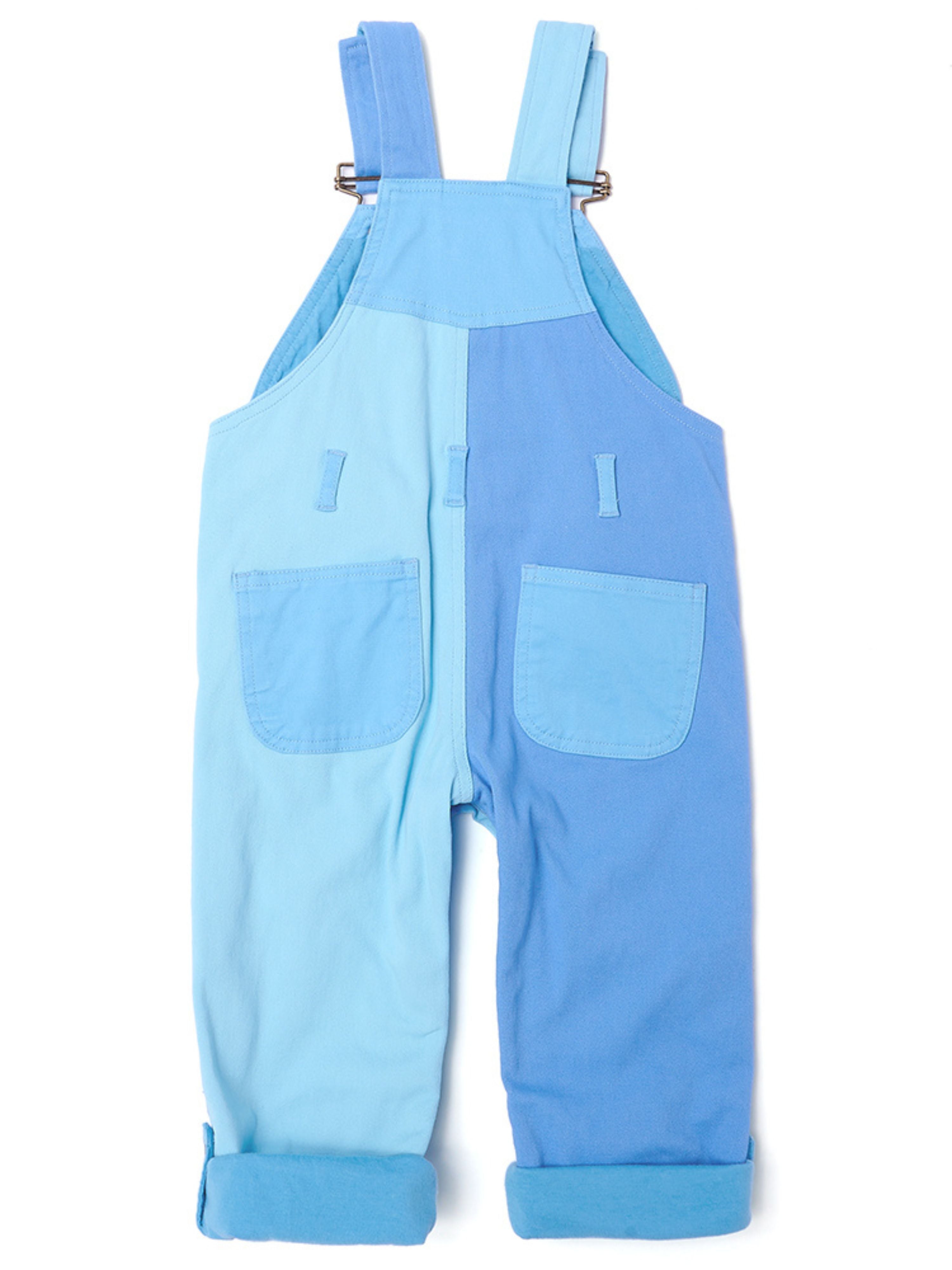  Dotty Dungarees Tonal Colourblock Overalls - Pink - Bonton