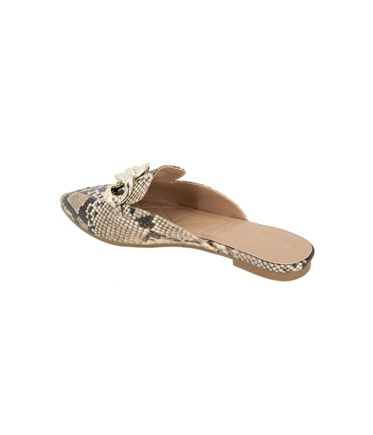  BCBGeneration KAYLIN Women's Mule Shoes - Natural Snake - Bonton