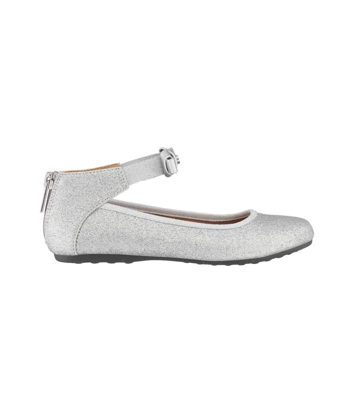 Violet Bowie Ballet Flat Silver