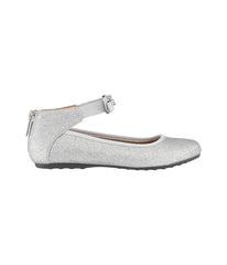 Violet Bowie Ballet Flat Silver