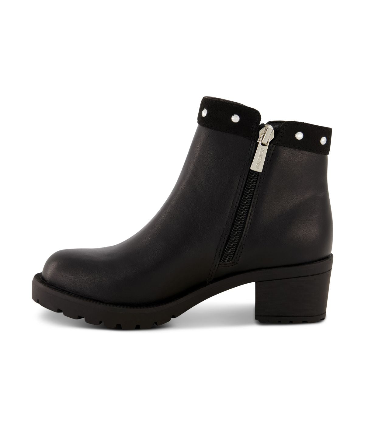  Kenneth Cole Teri Chelsea Block Heel Ankle Boot Black - Black - Bonton