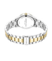 Kenneth Cole New York Diamond Dial Watch Silver & Gold