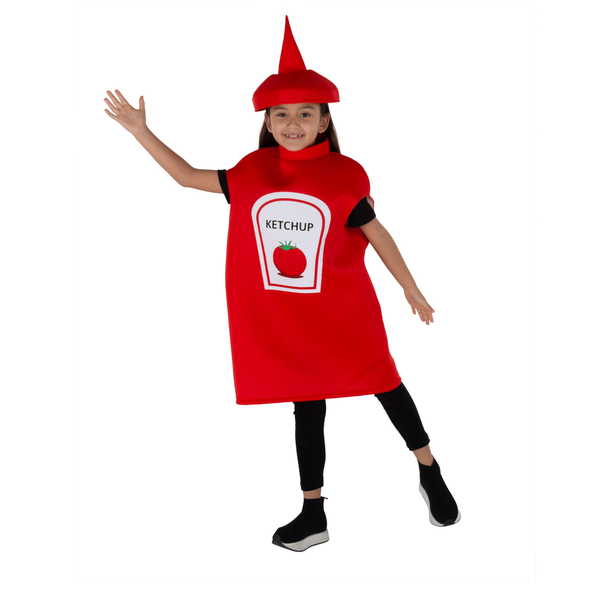  Dress Up America Ketchup Bottle Costume - Kids/Adults by Dress Up America - Large (12-14) - Bonton