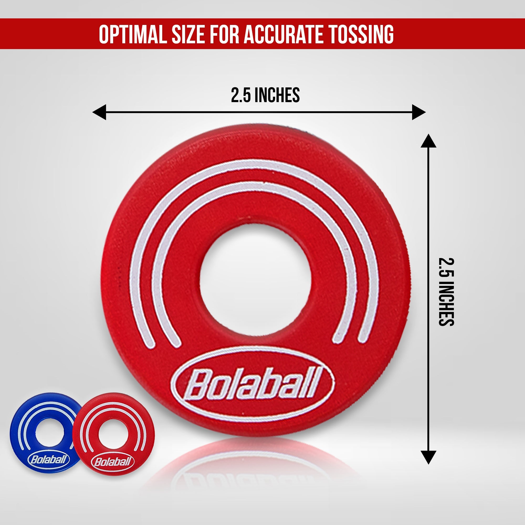  Bolaball Bolaball: Washer Toss Rings Game - Giant Outdoor  Yard & Lawn Activity Set, 2 Solid Wood Targets, 2.5