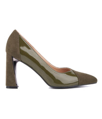 Torgeis Women's Dahlia Block Heels Olive