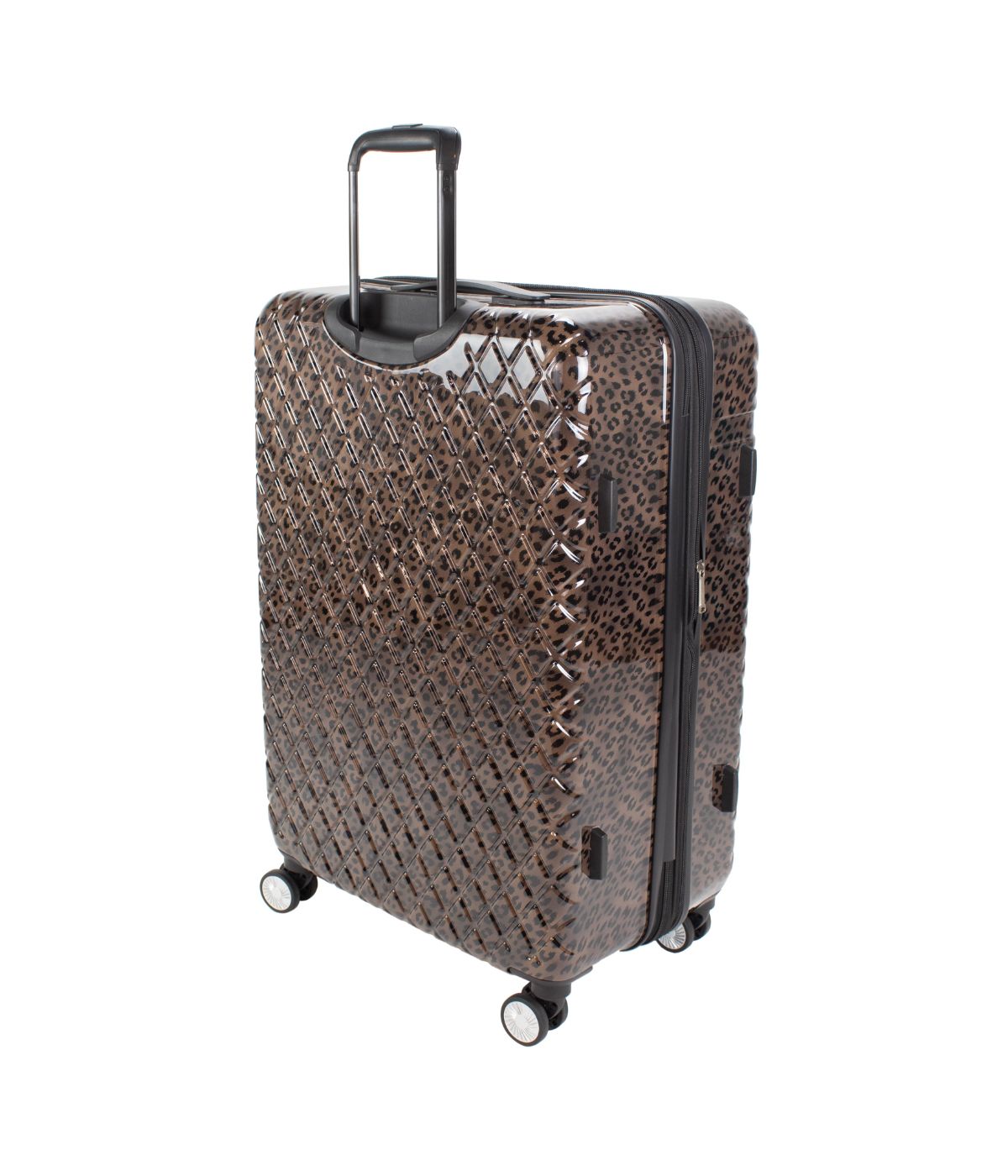  Kathy Ireland Yasmine 3-Piece Hardside Luggage Set - Brown Leopard - Bonton