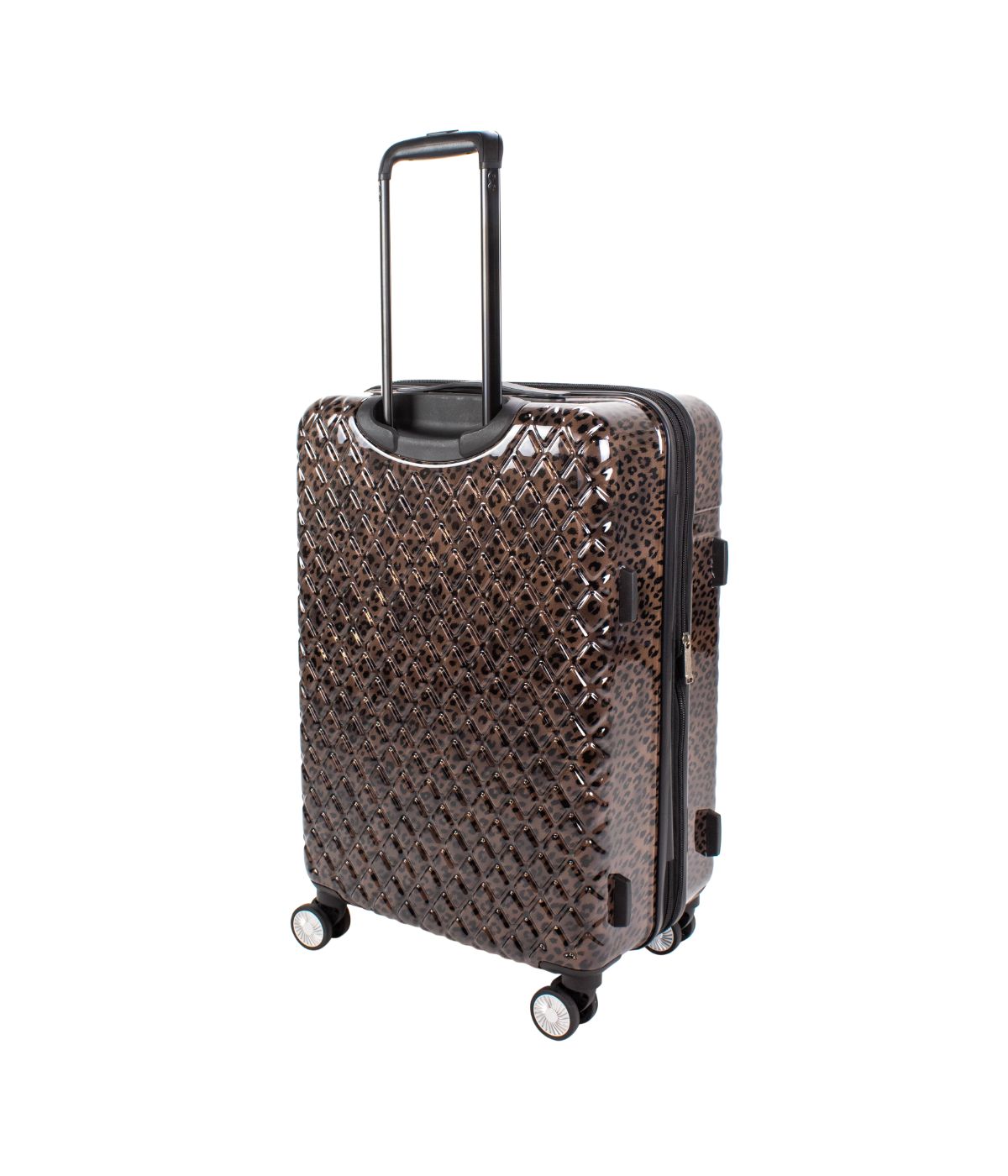  Kathy Ireland Yasmine 3-Piece Hardside Luggage Set - Brown Leopard - Bonton