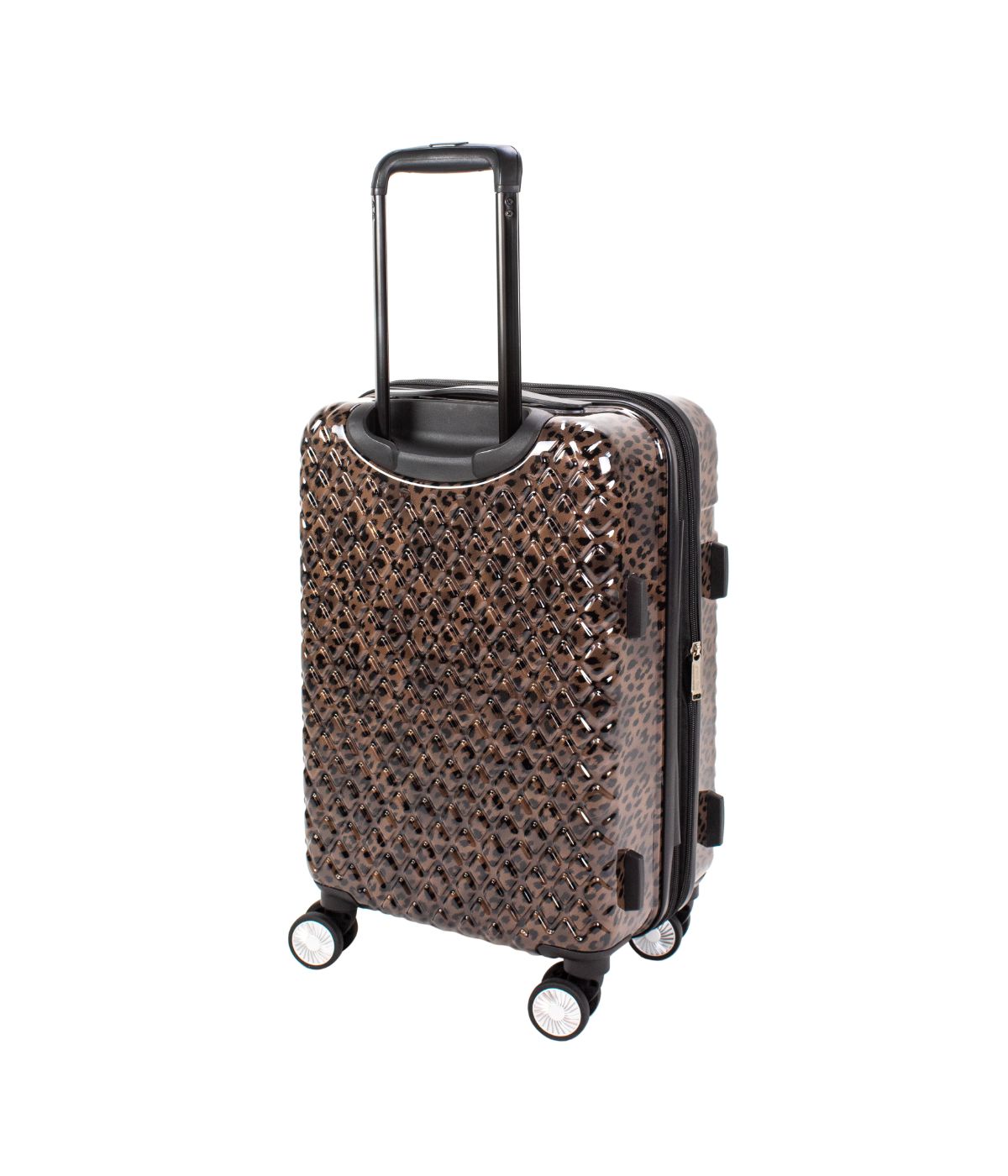  Kathy Ireland Yasmine 3-Piece Hardside Luggage Set - Brown Leopard - Bonton