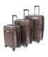  Kathy Ireland Yasmine 3-Piece Hardside Luggage Set - Brown Leopard - Bonton